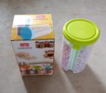 3 in 1 Transparent Air Tight Storage Dispenser Container (With Color Box) - Full Detail by Nari Haat, Indian ethnic w...