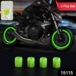 Tyre Valve Caps Luminous Glow Car Tire Valve Cap Covers vaal cap (4 Pcs Set) - With Dupatta by Nari Haat, Indian ethn...