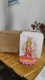 Beautiful Decorative Lakshmi Mata Idol Sitting on Lotus (1 Pc) - Full Detail by Nari Haat, Indian ethnic wear, women ...