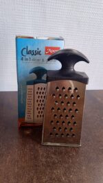 Apex Classic 4-in-1 Stainless Steel Grater & Slicer with Handle - Full Detail by Nari Haat, Indian ethnic wear, women...