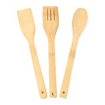 Eco-Friendly Bamboo Spatula Set with Holder (4 Pc) - Sleeve Design by Nari Haat, Indian ethnic wear, women clothing, ...