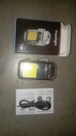 USB Rechargeable Electric Lighter & 3 Modes COB Flashlight (1 Pc) - Fabric Detail by Nari Haat, Indian ethnic wear, w...