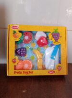 Realistic Sliceable Fruits Cutting Play Toy Set (7 Pcs Set) - Fabric Detail by Nari Haat, Indian ethnic wear, women c...