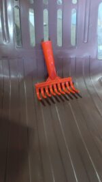 Heavy Duty Plastic Garden Hand Rake – 9-Tooth Cultivator Tool (1 Pc) - Fabric Detail by Nari Haat, Indian ethnic we...