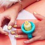 Nail Polish Holder Ring and Stand for Vanity