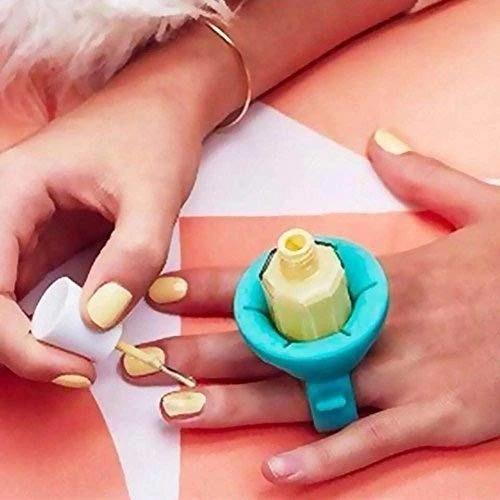 Nail Polish Holder Ring and Stand for Vanity