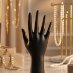 Elegant Black Hand-Shaped Jewelry Display Stand (1 Pc) - Full Detail by Nari Haat, Indian ethnic wear, women clothing...