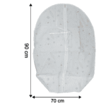 Multipurpose Non-Woven Garment Storage Cover - Back View by Nari Haat, Indian ethnic wear, women clothing, designer suit