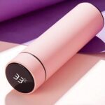 Pink Vacuum Insulated Water Bottle (1 Pc / 500ML) - Closeup Embroidery by Nari Haat, Indian ethnic wear, women clothi...