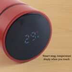 Red Vacuum Insulated Water Bottle (1 Pc / 500ML) - Closeup Embroidery by Nari Haat, Indian ethnic wear, women clothin...