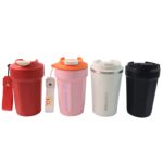 Stainless Steel Coffee Travel bottle with Lid 450 ML Approx, Tumbler (1 Pc) - Sleeve Design by Nari Haat, Indian ethn...