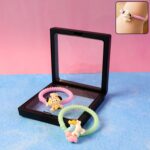 Cute Cartoon Charm Coil Hair Bands (2 Pc / Display Box) - Front View by Nari Haat, Indian ethnic wear, women clothing...
