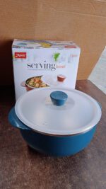 Apex 2200ml Microwave-Safe Plastic Serving Bowl with Lid (1 Pc) - Fabric Detail by Nari Haat, Indian ethnic wear, wom...