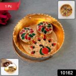 Peacock Meenakari Pooja tray - (1 Pc) - With Dupatta by Nari Haat, Indian ethnic wear, women clothing, designer suit