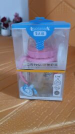 Plastic Baby Feeding Bottle with Handles & Straw (220 ML / 1 Pc) - Fabric Detail by Nari Haat, Indian ethnic wear, wo...