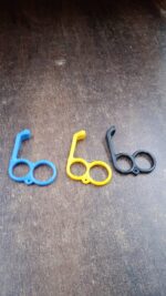 Plastic Hand Mobile Stand (Mix Color / 1 Pc) - Fabric Detail by Nari Haat, Indian ethnic wear, women clothing, design...