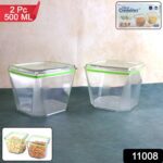 Food Storage Container Set with Leak-Proof Lid (500 ML / 2 Pc) - With Dupatta by Nari Haat, Indian ethnic wear, women...
