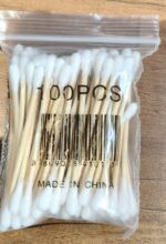 Eco-Friendly Wooden Cotton Ear Buds (1 pkt / 100 Pcs Approx) - Fabric Detail by Nari Haat, Indian ethnic wear, women ...