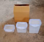 Food Grade Plastic Kitchen Storage Container Set with Air Seal Lock (3 Pc Set) - Full Detail by Nari Haat, Indian eth...