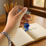 Cute Cartoon Character Girl Keychain For Kids, Bags & Stationery - Back View by Nari Haat, Indian ethnic wear, women ...