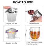 SS Easy Tea Filter for Filtering Tea in Household and Official Kitchen Use - Back View by Nari Haat, Indian ethnic we...
