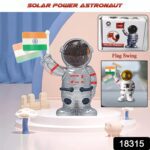 Solar Power Astronaut Ornament Moving Hand with Indian Flag (1 Pc) - With Dupatta by Nari Haat, Indian ethnic wear, w...