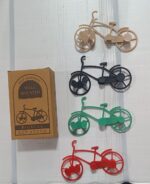 Bicycle Shape Key Chain Holder (pack of 4) - Fabric Detail by Nari Haat, Indian ethnic wear, women clothing, designer...