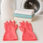 Reusable Waterproof Household Cleaning Gloves (45gm / 1 Pair) - Full Detail by Nari Haat, Indian ethnic wear, women c...