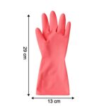 Reusable Waterproof Household Cleaning Gloves (45gm / 1 Pair) - Back View by Nari Haat, Indian ethnic wear, women clo...