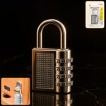 Heavy-Duty 4-Digit Resettable Combination Padlock (1 Pc) - Front View by Nari Haat, Indian ethnic wear, women clothin...