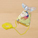 Mermaid Tail Shaped Kids Sling Bag - (1 Pc) - Closeup Embroidery by Nari Haat, Indian ethnic wear, women clothing, de...