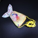 Mermaid Tail Shaped Kids Sling Bag - (1 Pc) - Neckline Detail by Nari Haat, Indian ethnic wear, women clothing, desig...