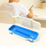 Kids Pencil Box with Built-in Tic Tac Toe Game - Back View by Nari Haat, Indian ethnic wear, women clothing, designer...