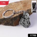 Premium Silver-Finish Metal Keychain (1 Pc) - With Dupatta by Nari Haat, Indian ethnic wear, women clothing, designer...