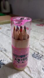 12 Mini Colouring Pencils with Sharpener, Kids Drawing Set for School & Sketching - Full Detail by Nari Haat, Indian ...