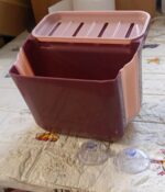 Small Multifunction Sink Drain Basket - Universal & Foldable - Sink Trash Holder Sink Side Storage Drainer Strainer B...