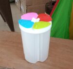 Kitchen Storage - Transparent Sealed Cans / Jars / Storage Box 4 Section - Neckline Detail by Nari Haat, Indian ethni...