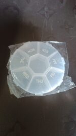 7-Sided Portable Pill Box Medicine Planner Small case - Neckline Detail by Nari Haat, Indian ethnic wear, women cloth...