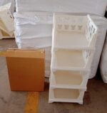 4-Layer Stackable Foldable Storage Organizer Cart Kitchen, Closet, Bedroom & Bathroom - Full Detail by Nari Haat, Ind...