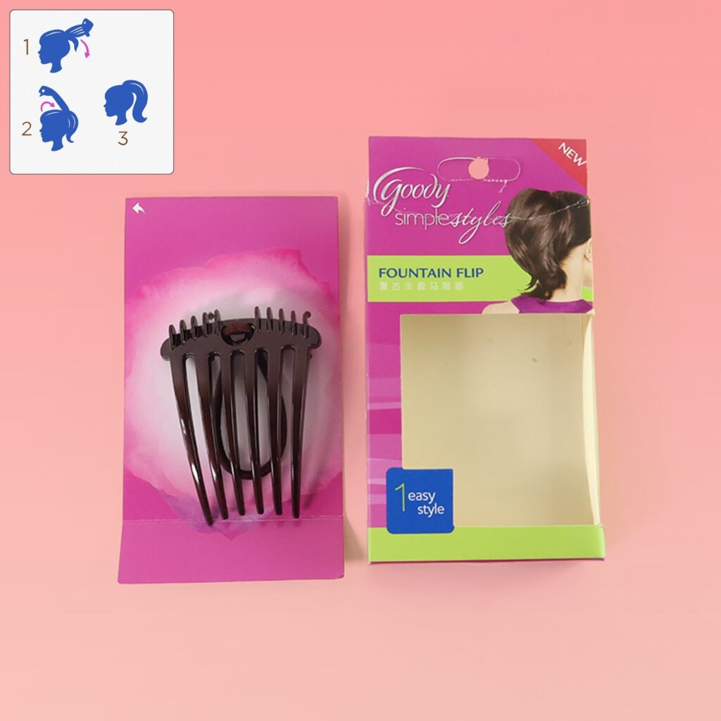 Ponytail Comb with Elastic Loop - (1 Pc) - Front View by Nari Haat, Indian ethnic wear, women clothing, designer suit