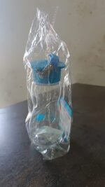 Transparent Travel Portable Water Bottle with Carry Straps (280 ML / 1 Pc) - Fabric Detail by Nari Haat, Indian ethni...