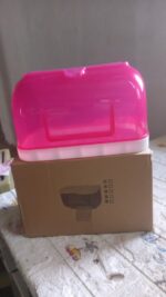 2-in-1 Bathroom Tissue Dispenser & Phone Holder (Self-Adhesive, Waterproof) - Fabric Detail by Nari Haat, Indian ethn...