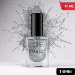 OG Beauty Silver Moonlight Starlet Glitter Nail Paint (10 ML / 1 Pc) - With Dupatta by Nari Haat, Indian ethnic wear,...