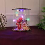 Cute LED Light Figurine Snow Globe (1 Pc) - Back View by Nari Haat, Indian ethnic wear, women clothing, designer suit