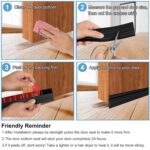 1 Meter Self-Adhesive Silicone Door Bottom Seal Strip (1 Mtr / 1 Pc) - Back View by Nari Haat, Indian ethnic wear, wo...