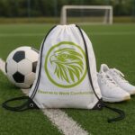 Multipurpose Drawstring Backpack with Printed Eagle Design (1 Pc) - Neckline Detail by Nari Haat, Indian ethnic wear,...