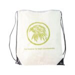 Multipurpose Drawstring Backpack with Printed Eagle Design (1 Pc) - Sleeve Design by Nari Haat, Indian ethnic wear, w...
