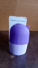 Beauty Ice Roller for Face & Eye – Reusable Facial Massager (Purple Color) - Neckline Detail by Nari Haat, Indian e...