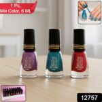 Blush Metallic Mini Nail Polish (Mix Color / 6 ML / 1 Pc) - With Dupatta by Nari Haat, Indian ethnic wear, women clot...