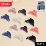 Hair Claw Clips Set for Women & Girls (Mix Design,  Multicolor & 12 Pc) - With Dupatta by Nari Haat, Indian ethnic we...